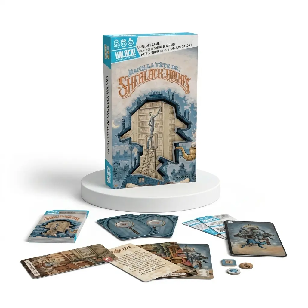 Boîte du jeu Unlock! Short Adventures : Dans la tête de Sherlock Holmes