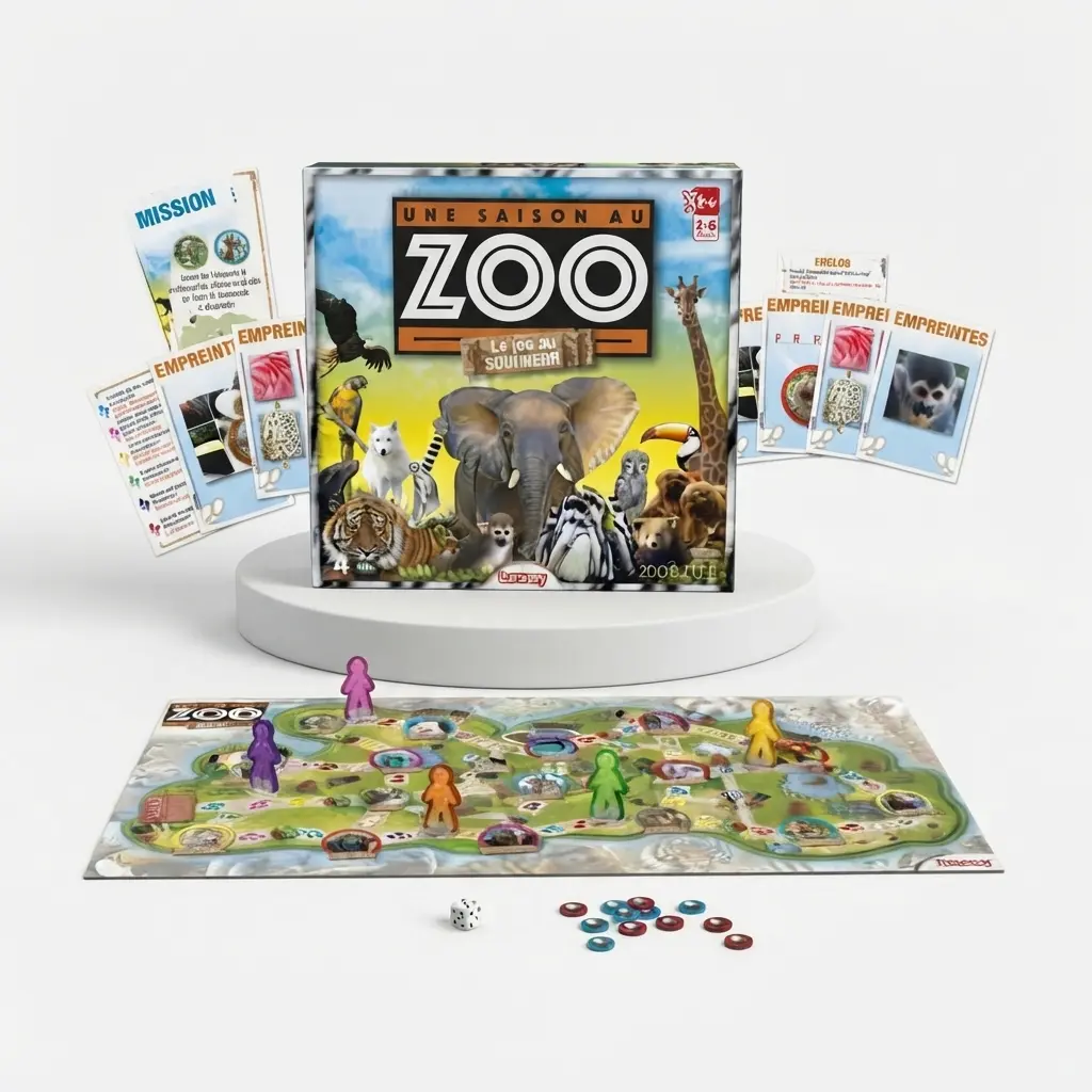 Boîte du jeu Une saison au zoo : Le jeu du soigneur
