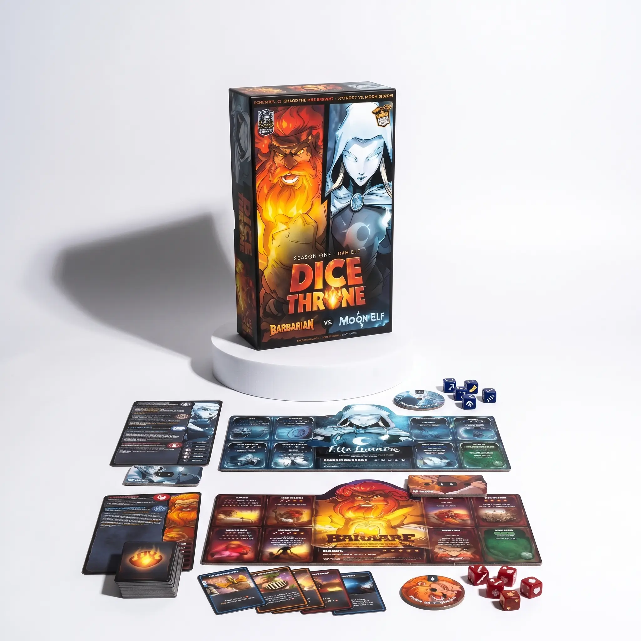 Boîte du jeu Dice Throne - Barbare VS Elfe Lunaire